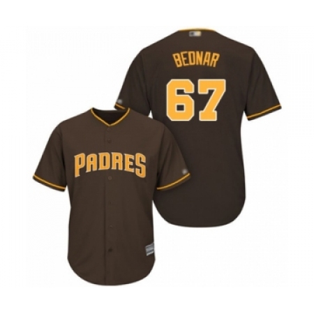 Youth San Diego Padres #67 David Bednar Authentic Brown Alternate Cool Base Baseball Player Jersey