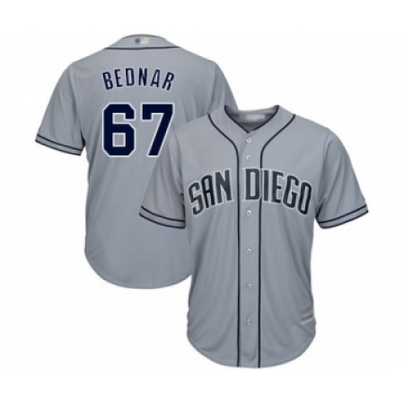 Youth San Diego Padres #67 David Bednar Authentic Grey Road Cool Base Baseball Player Jersey