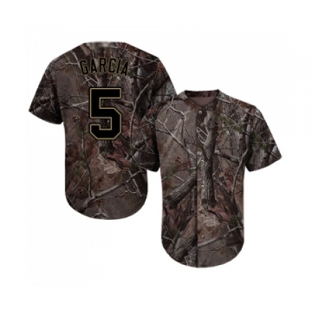 Youth San Diego Padres #5 Greg Garcia Authentic Camo Realtree Collection Flex Base Baseball Jersey