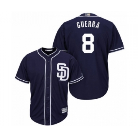 Youth San Diego Padres #8 Javy Guerra Authentic Navy Blue Alternate 1 Cool Base Baseball Player Jersey